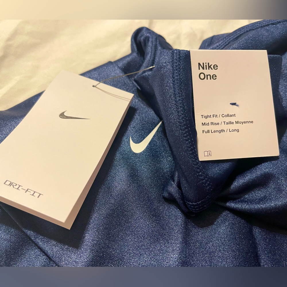XS Women’s Nike One Dri-Fit blue Leggings